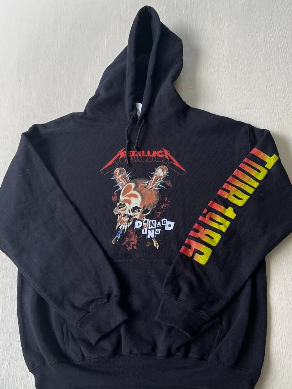 metallica hoodie sweatshirt medium black